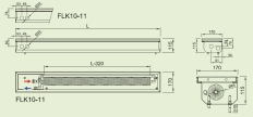 Convector de pardoseala ingropat ISAN ACTIV FLK10-11 3600